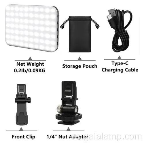 Luz de selfie portátil para fotografía al aire libre